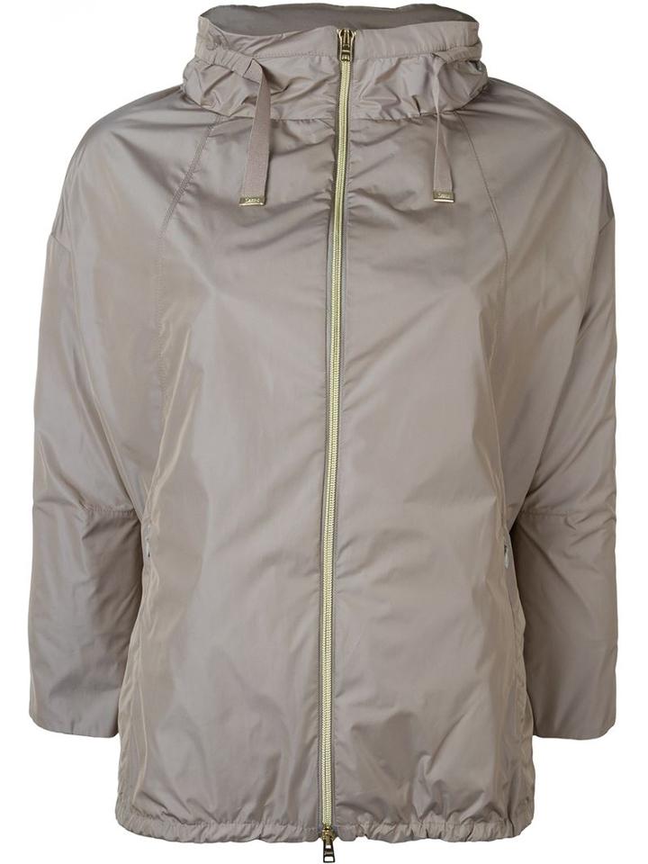 Herno Hooded Jacket, Women's, Size: 42, Nude/neutrals, Polyester