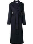 Stella Mccartney Long Belted Coat - Blue