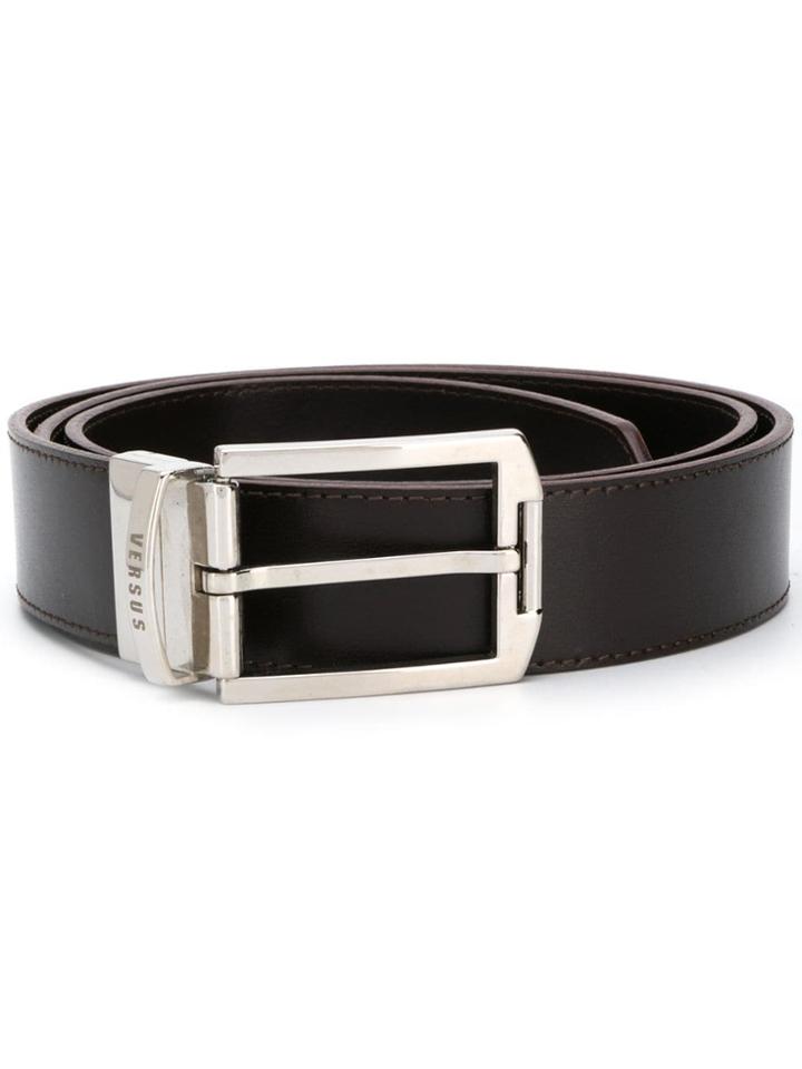 Versus Buckled Belt - Brown