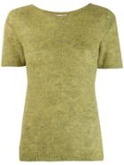 Société Anonyme Short Sleeve Knitted Top - Green