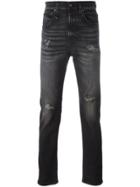 R13 Ripped Slim-fit Jeans - Black
