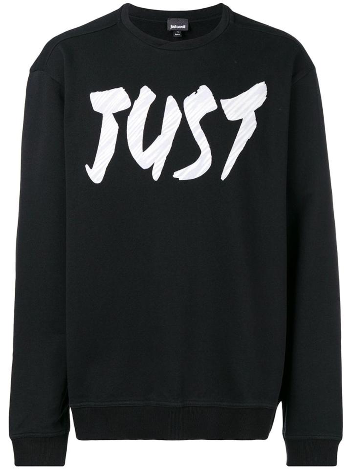 Just Cavalli Logo Patch Sweatshirt - Black