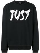 Just Cavalli Logo Patch Sweatshirt - Black