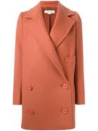 Stella Mccartney 'edith' Coat, Women's, Size: 44, Yellow/orange, Cotton/polyamide/viscose/wool