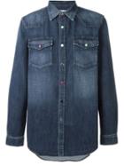 Givenchy Western Denim Shirt, Men's, Size: Large, Blue, Cotton
