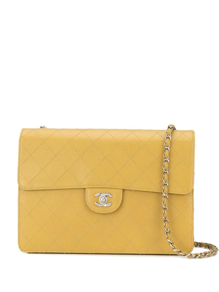 Chanel Pre-owned Chain Shoulder Bag - Yellow