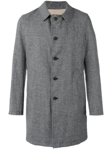 Lardini Rvr - Single-breasted Coat - Men - Linen/flax/polyamide/wool - 54, Blue, Linen/flax/polyamide/wool