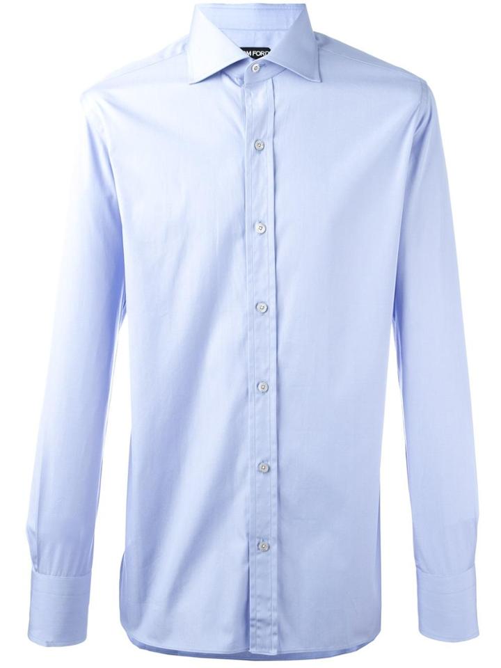 Tom Ford Classic Button Down Shirt - Blue