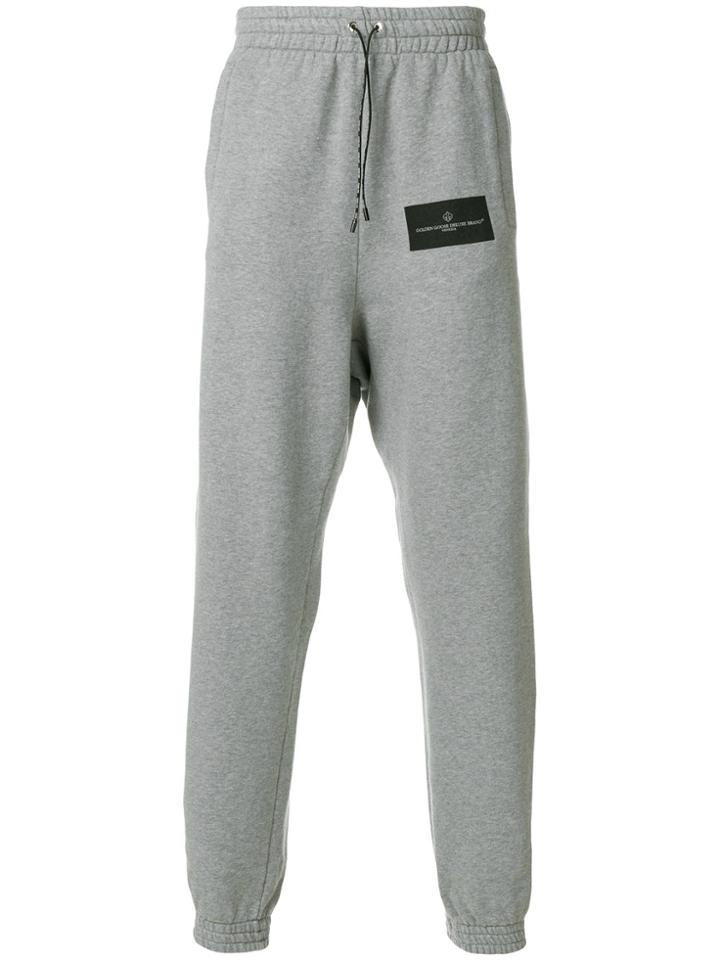 Golden Goose Deluxe Brand Logo Patch Track Trousers - Grey