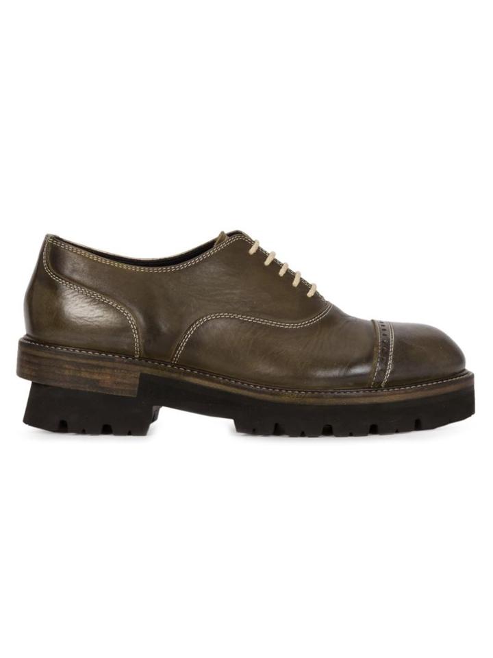 Miharayasuhiro Stacked Effect Oxfords