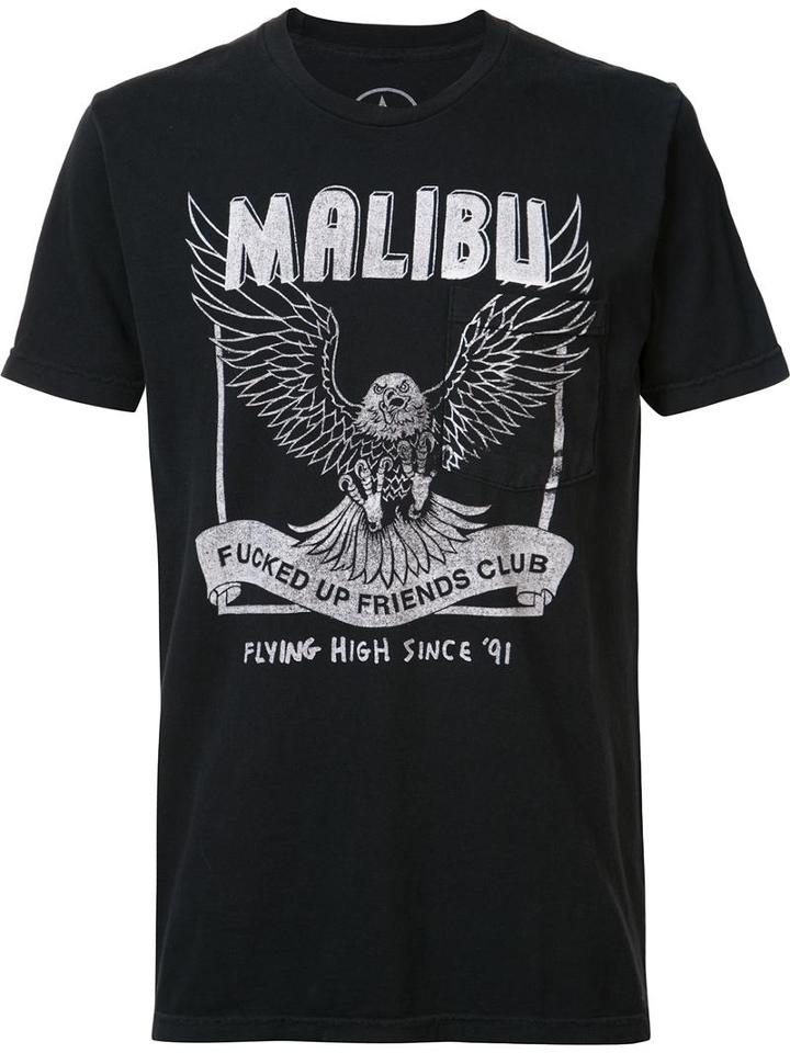 Local Authority Malibu Fufc Pocket T-shirt, Adult Unisex, Size: Medium, Black, Cotton