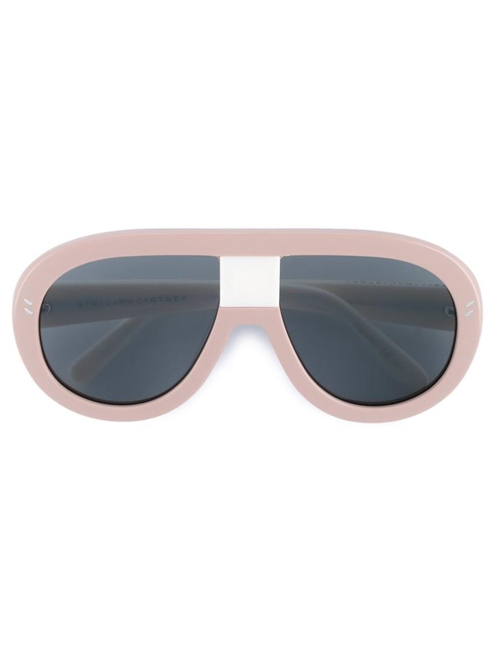 Stella Mccartney Eyewear Oversized Aviator Sunglasses - Nude &
