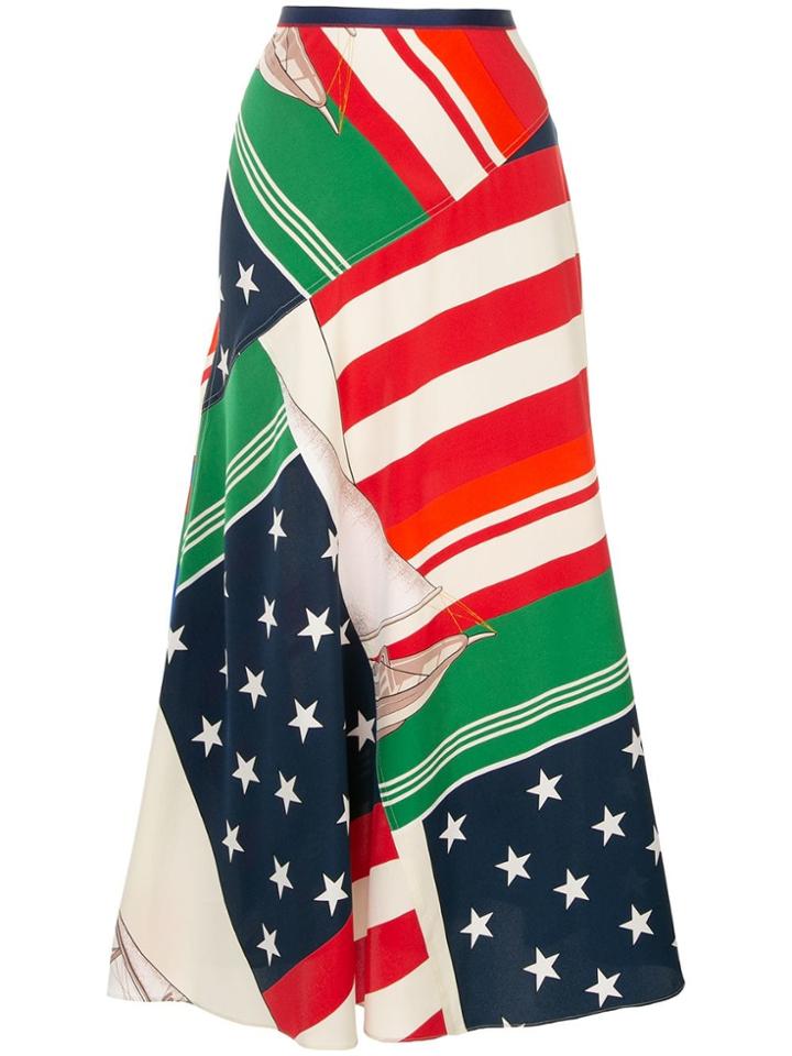 Polo Ralph Lauren Printed Midaxi Skirt - Multicolour