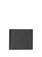 Burberry London Check Bifold Wallet With Id Card Case - Black