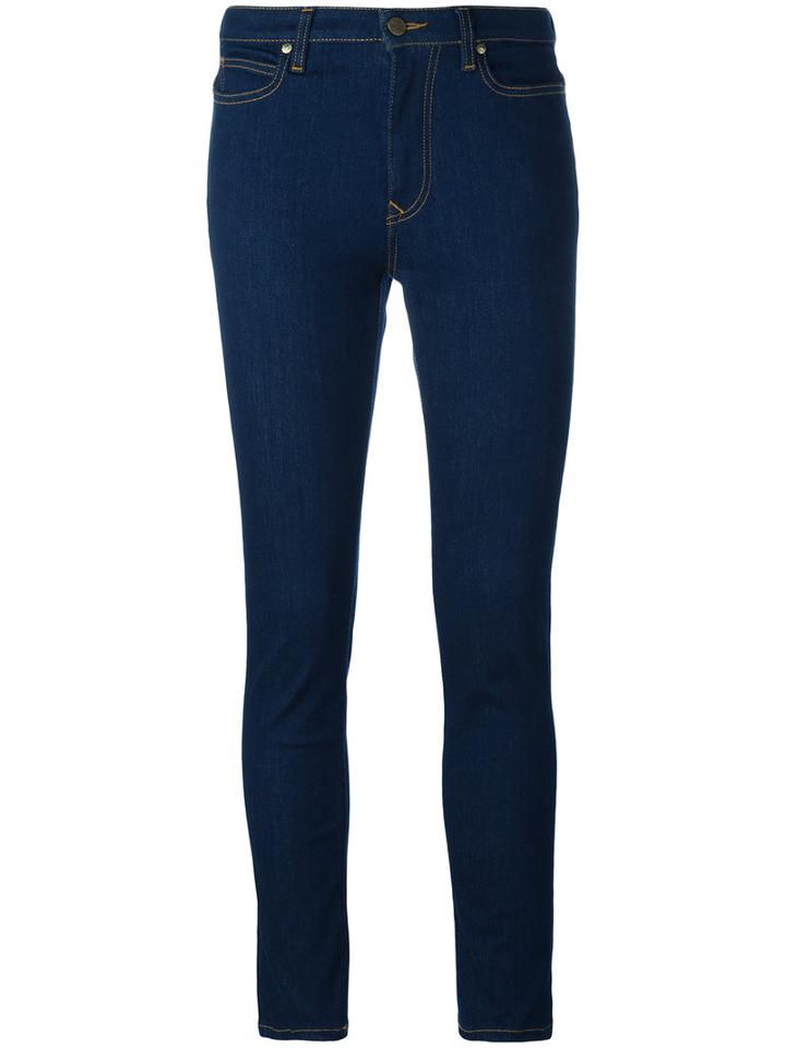 Vivienne Westwood Anglomania Skinny Cropped Jeans, Women's, Size: 26, Blue, Cotton/polyester/spandex/elastane