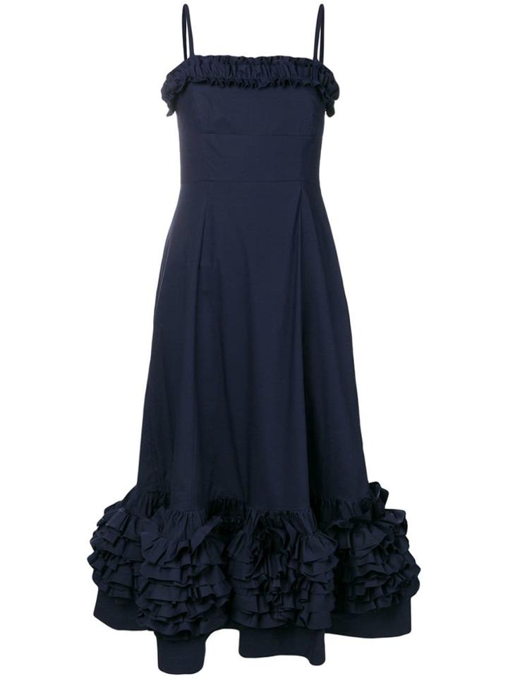 Molly Goddard Navy Susie Dress - Blue