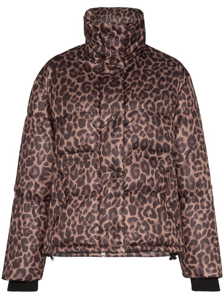 Golden Goose Yuri Leopard-print Padded Jacket - Brown