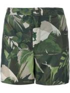 Valentino Tropical Print Swim Shorts, Men's, Size: 46, Grey, Polyamide/polyester