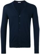 Paolo Pecora - V-neck Cardigan - Men - Cotton - Xl, Blue, Cotton