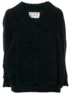 Henrik Vibskov V-neck Teddy Textured Sweater - Blue