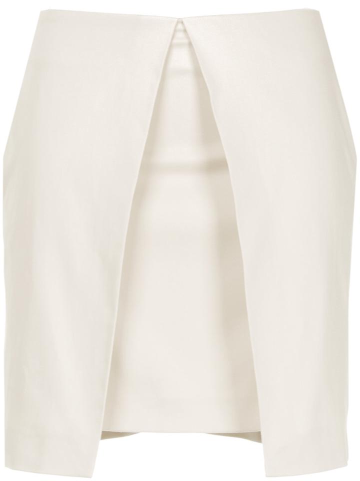 Aalto A-line Shape Mini Skirt - Nude & Neutrals