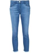 3x1 Skinny Cropped Jeans, Women's, Size: 28, Blue, Polyester/spandex/elastane