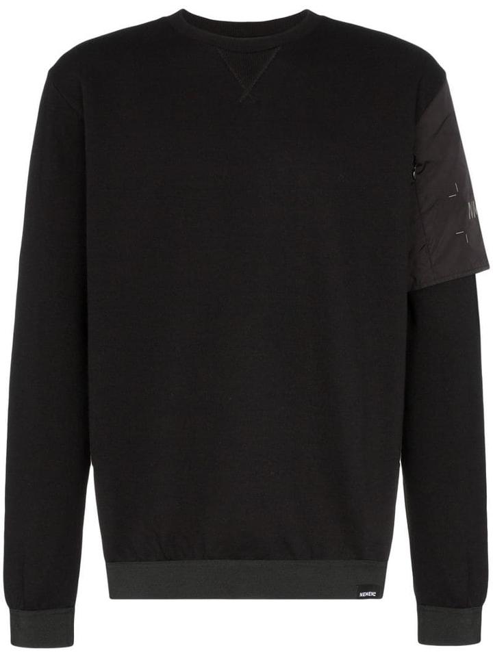 Nemen Nmn Logo Band Cotton Sweatshirt - Black