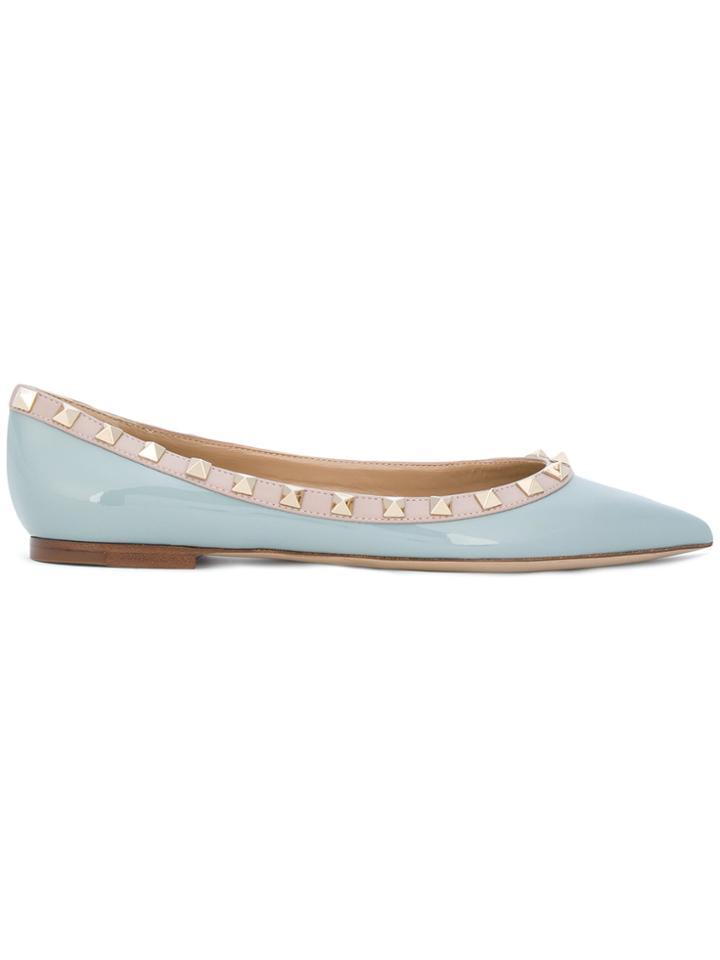 Valentino Valentino Garavani Rockstud Ballerinas - Blue