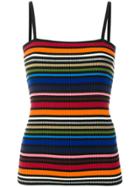 Dolce & Gabbana Rainbow Striped Strap Top - Multicolour