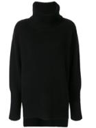 Venroy Cashmere Roll Neck Jumper - Black