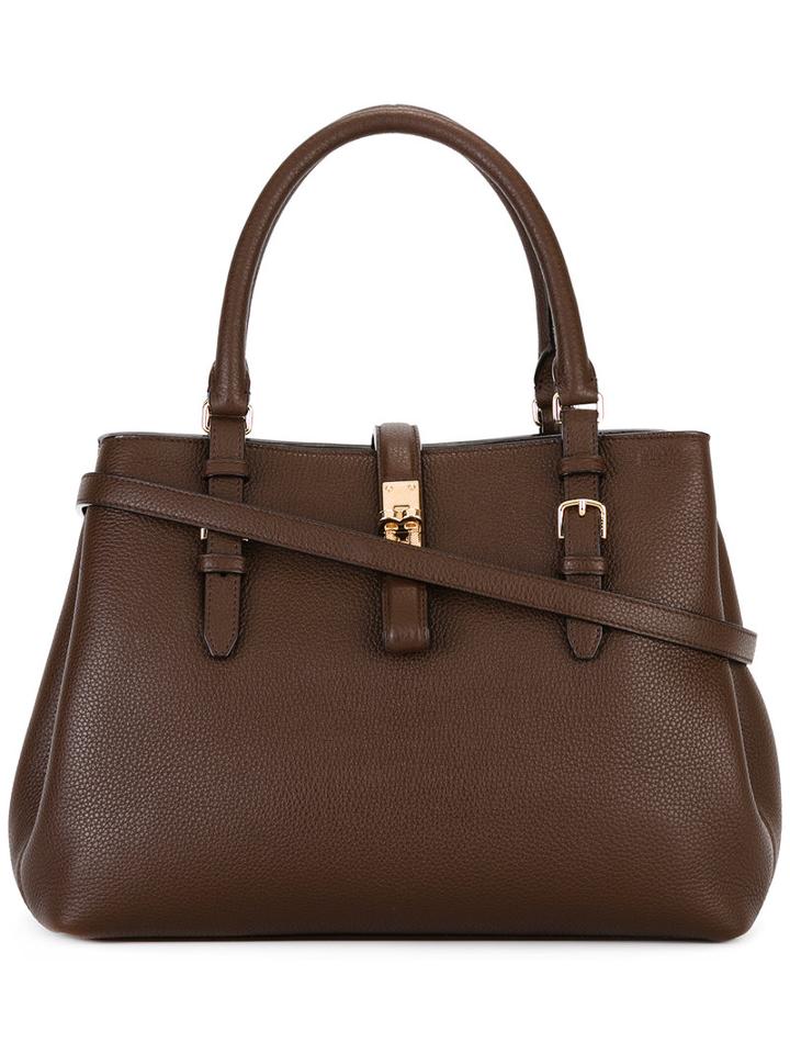 Bally Classic Tote, Women's, Brown, Leather