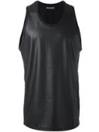 Neil Barrett Plain Tank Top, Men's, Size: Medium, Black, Polyester/cotton