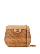 Chanel Pre-owned Basket Cc Shoulder Bag - Brown