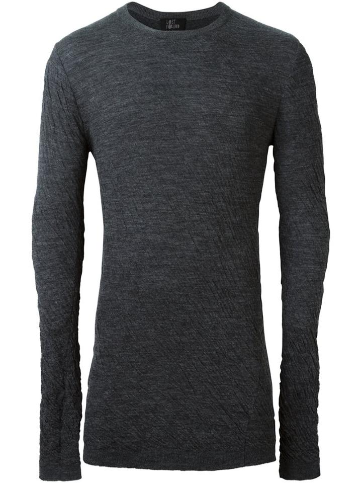 Lost & Found Ria Dunn Thermal Sweater, Men's, Size: Large, Grey, Cotton/nylon/wool