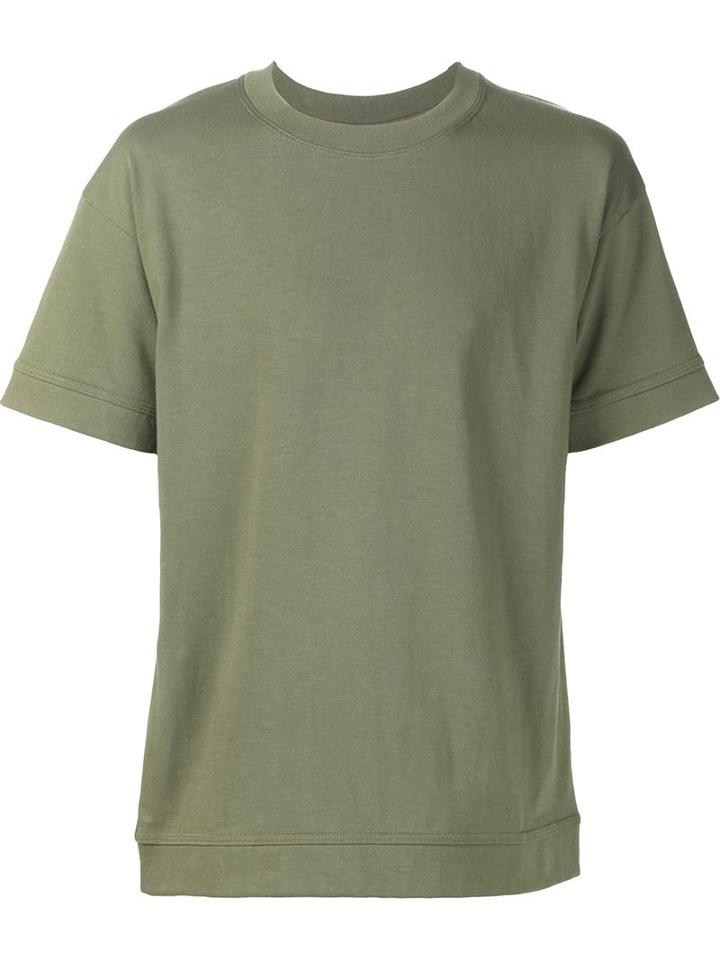 John Elliott Oversized T-shirt, Men's, Size: L, Green, Cotton