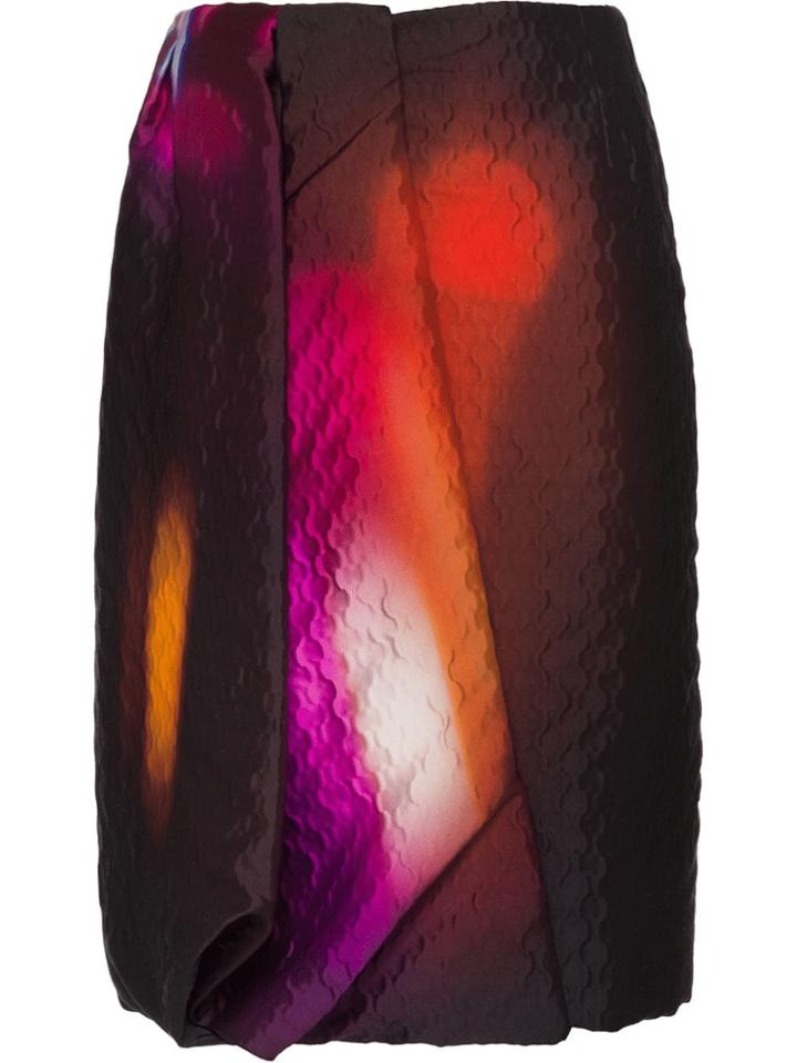 Prada Textured Duchesse Skirt - Black