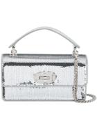 Miu Miu Sequins Embellished Tote Bag - Metallic