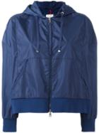 Moncler Comte Cropped Jacket, Women's, Size: 1, Blue, Nylon