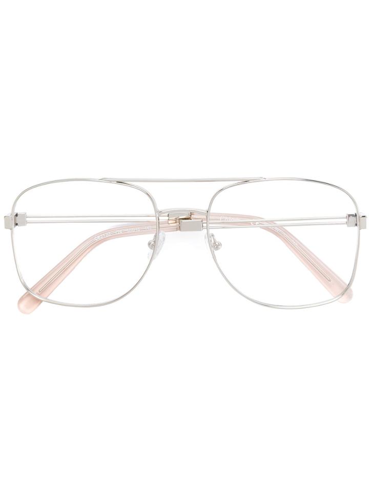 Chloé Eyewear Framed Eye Glasses - Metallic