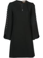 Michael Kors Collection Scallop Trim Shift Dress - Red