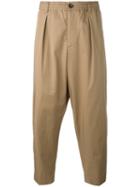 Marni Crop-crotch Trousers, Men's, Size: 46, Nude/neutrals, Cotton