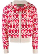 Walter Van Beirendonck Pre-owned Intarsia Walter Logo Hoodie - Red