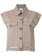Andrea Bogosian Paiva Embellished Vest - Neutrals