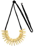 Maria Calderara Super Long Necklace, Women's, Metallic