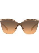 Bulgari Cat-eye Cut-out Sunglasses - Brown