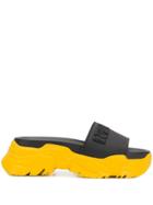 No21 Billy Platform Sliders - Black
