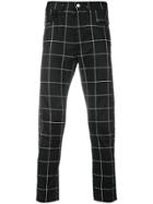 Love Moschino Checked Trousers - Black