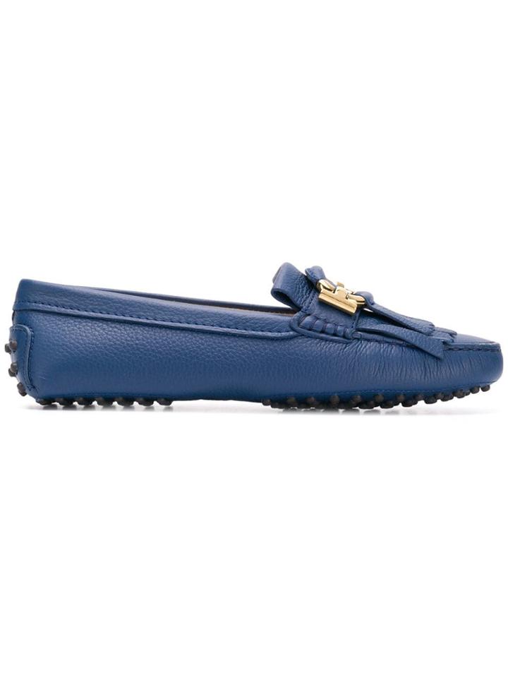 Tod's Classic Fringed Loafers - Blue
