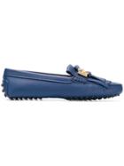 Tod's Classic Fringed Loafers - Blue