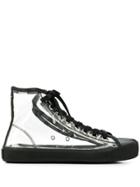 Maison Margiela Transparent Tabi High-top Sneakers - Black